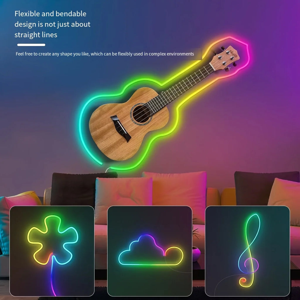 CowLost | light-ropes-strings-product_id-5v-usb-rgbic-neon-led-strip-bluetooth-app-music-sync-rope-light-for-party-bedroom |4
