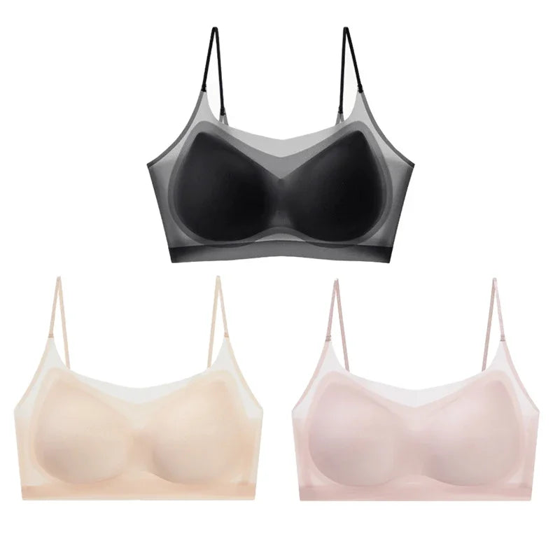 CowLost | product_id-fallsweet-3pcs-wireless-seamless-ice-silk-push-up-bra-for-small-cups-women |7