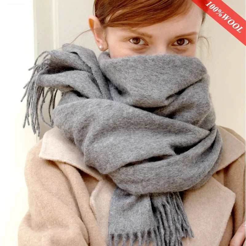 CowLost | solidlove-wool-winter-scarf-women |1