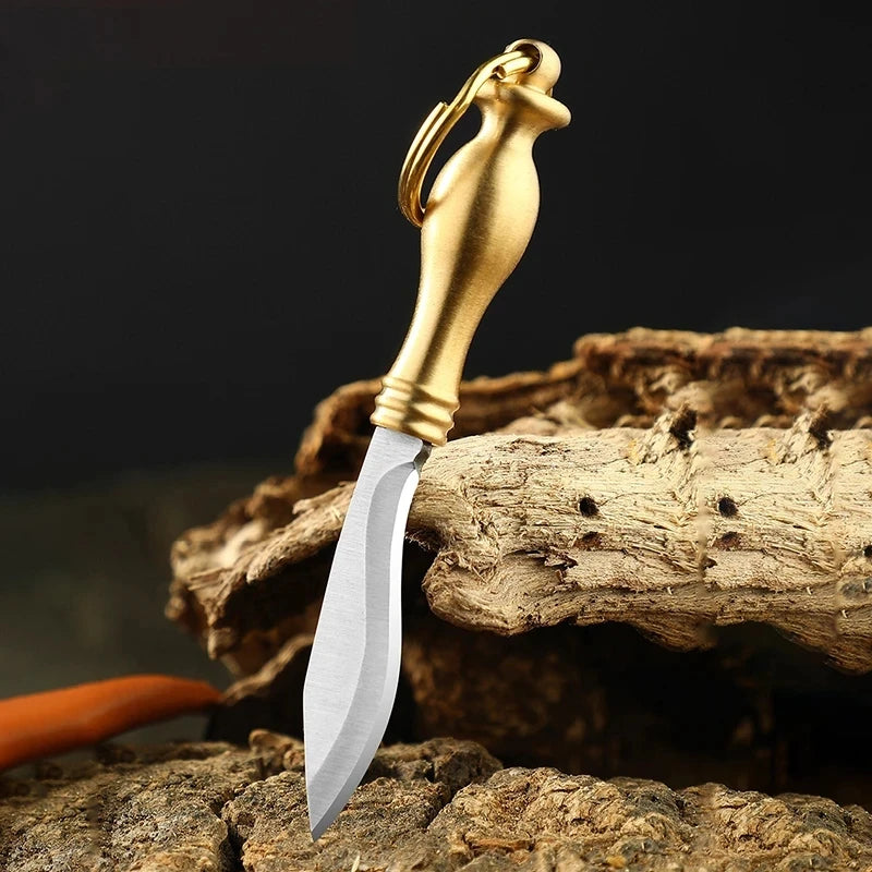 CowLost | activewear-pants-portable-mini-folding-knife-brass-color-wood-handle-stainless-steel-blade |38