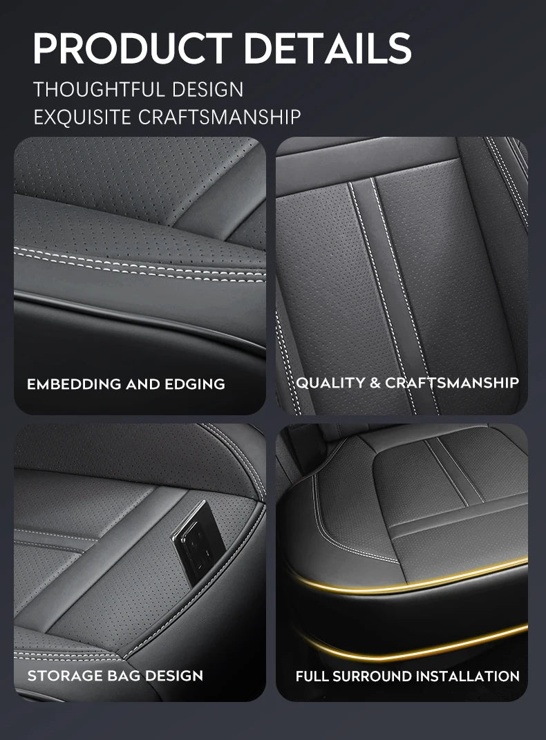 CowLost | pu-leather-car-seat-cushion-four-season-car-cushion-pad-mat |10