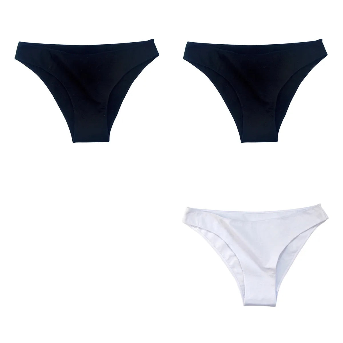CowLost | product_id-3pcs-womens-soft-cotton-low-rise-high-cut-briefs-underwear |23