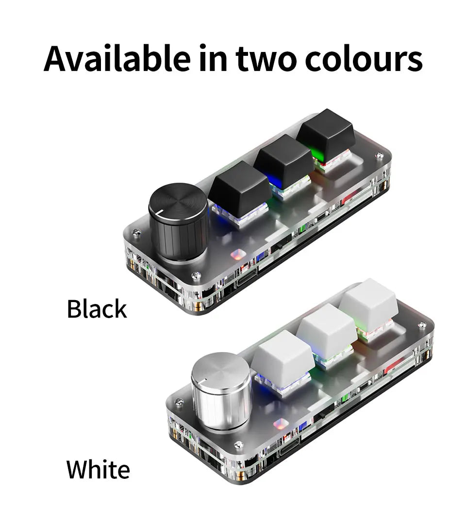 CowLost | product_id-2-4g-bluetooth-mini-mechanical-keyboard-3-key-with-macro-knob-hot-plug |15