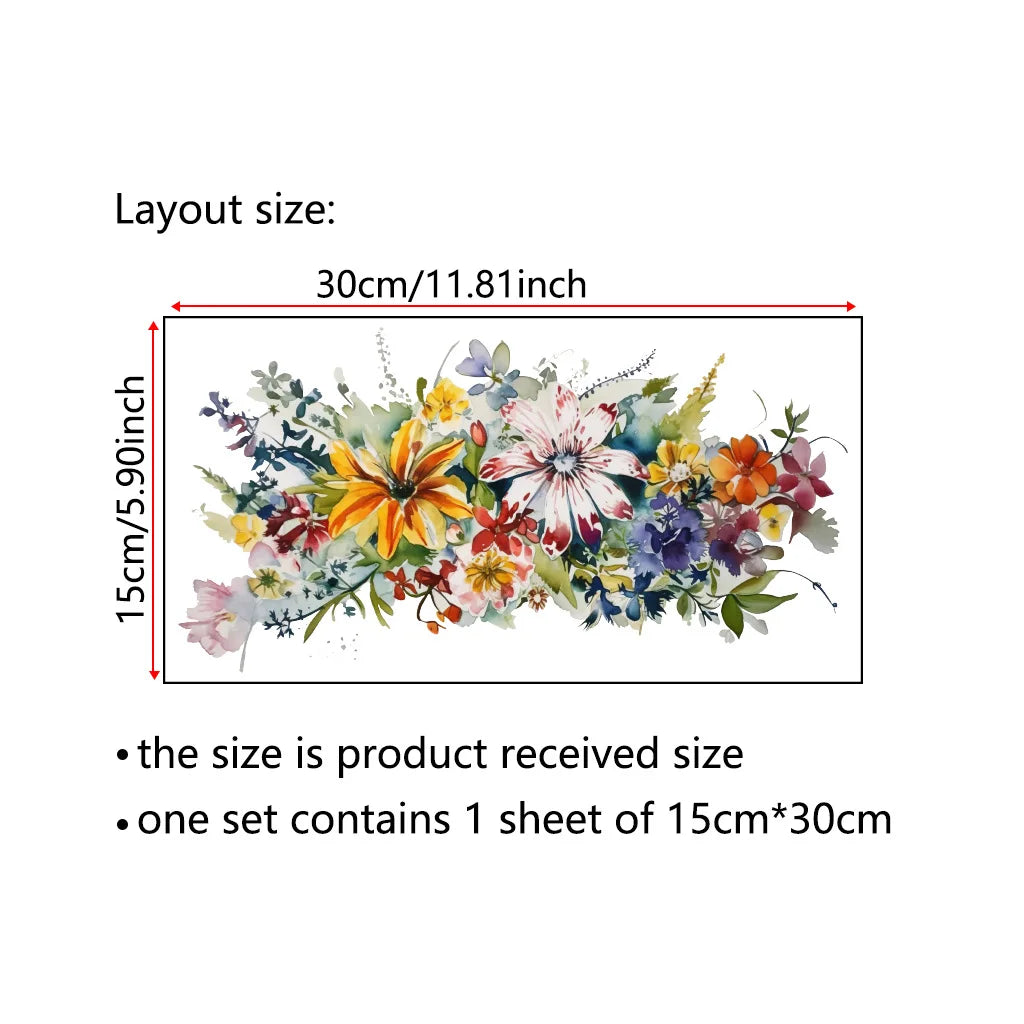 CowLost | toilet-stickers-flower-stickers-bathroom-self-adhesive-painting |5