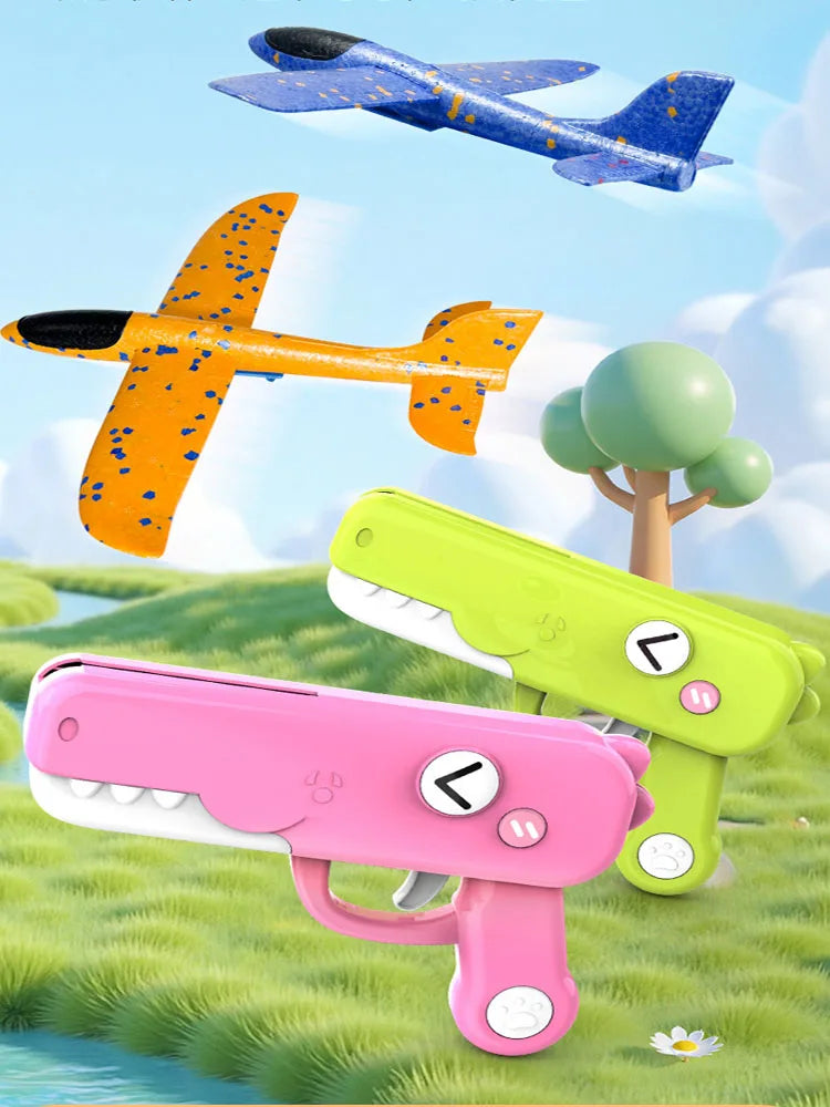 CowLost | product_id-kids-outdoor-foam-plane-glider-launcher-toy-for-camping-gift |1
