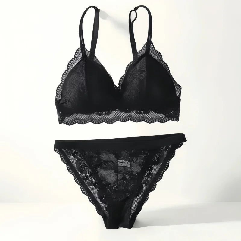 CowLost | product_id-women-lace-push-up-bra-and-brazilian-panties-lingerie-set |5