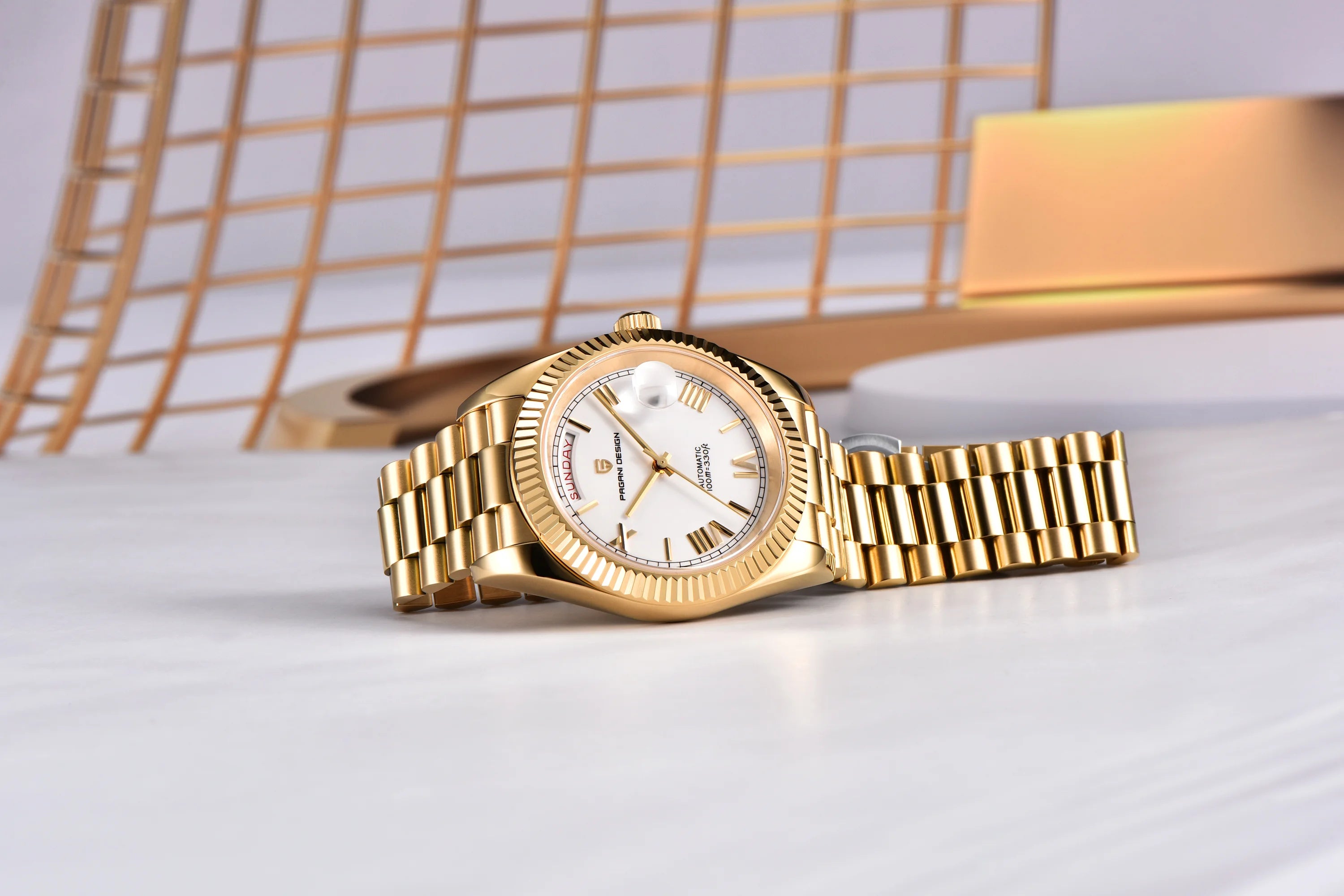 CowLost | pagani-design-mens-watches-dd40-gold-white-luxury-automatic-watch |8