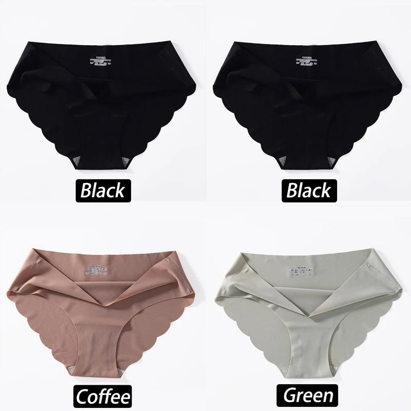 CowLost | activewear-pants-4pcs-seamless-silk-high-waist-briefs-for-women |23