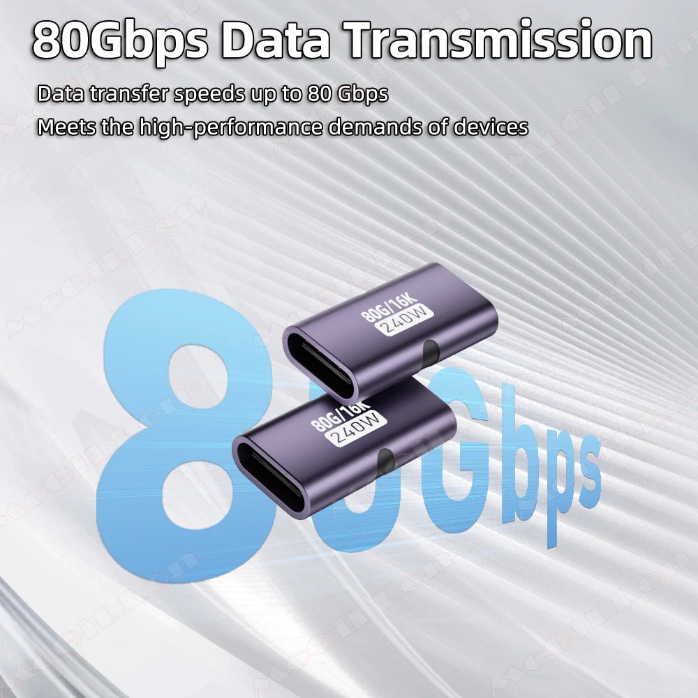 CowLost | video-product_id-pd240w-usb-c-female-to-female-otg-adapter-240w-pd3-1-fast-charging-80gbps-data-16k-60hz-video-support |2