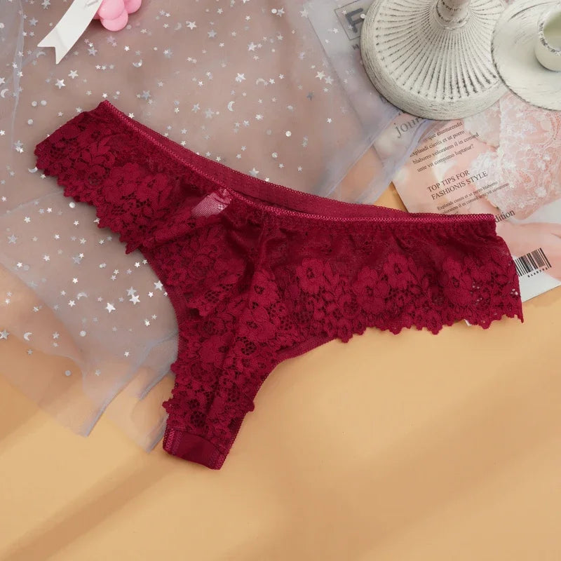 CowLost | women-sexy-lace-g-string-briefs-temptation-low-waist-thongs |8