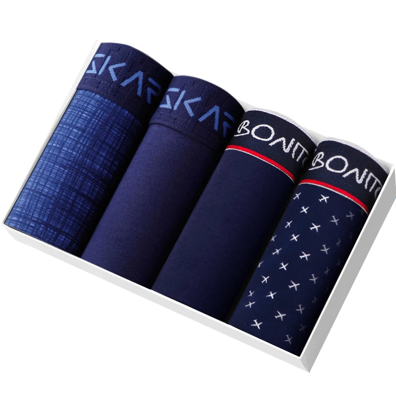 CowLost | activewear-pants-4pcs-mens-cotton-boxer-underpants |25