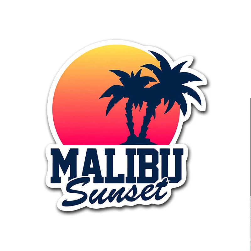 CowLost | personality-malibu-sunset-car-sticker-decal-pvc |7