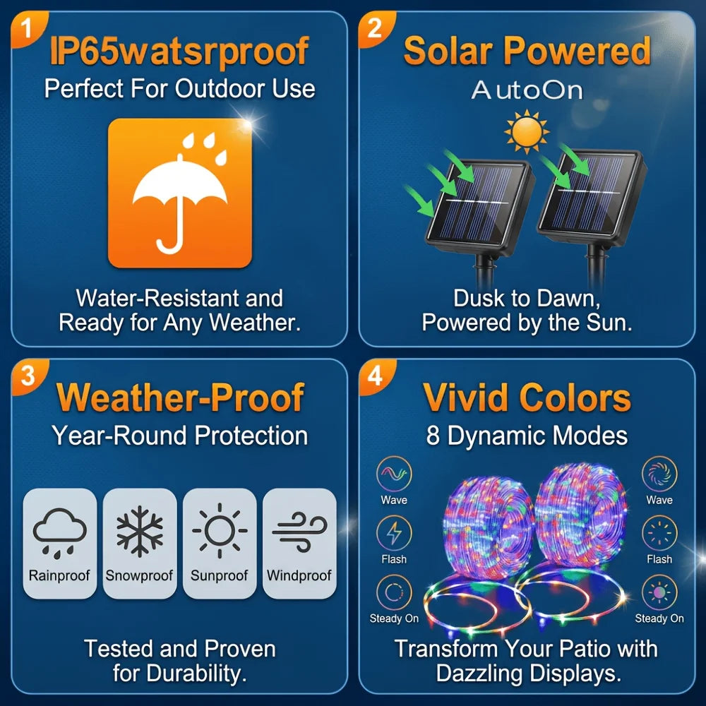 CowLost | light-ropes-strings-product_id-solar-led-waterproof-rope-light-string-for-outdoor-garden-wedding-party-christmas-decoration |2