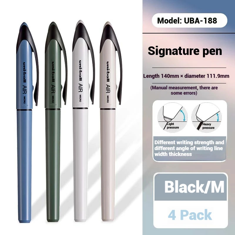 CowLost | product_id-uni-ball-air-uba-188-black-gold-series-gel-pen-quick-dry-high-end-office-pen |38