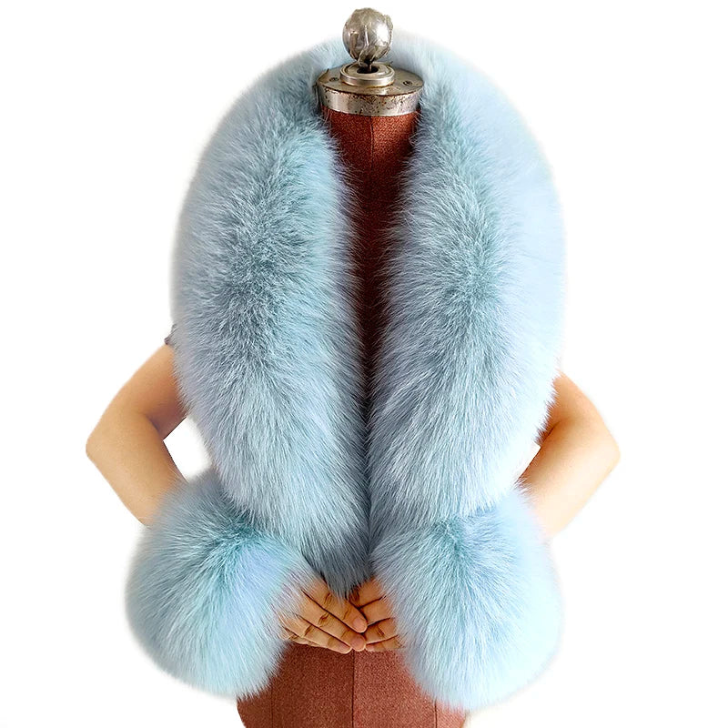 CowLost | winter-natural-fox-fur-scarf-and-cuff-set |39
