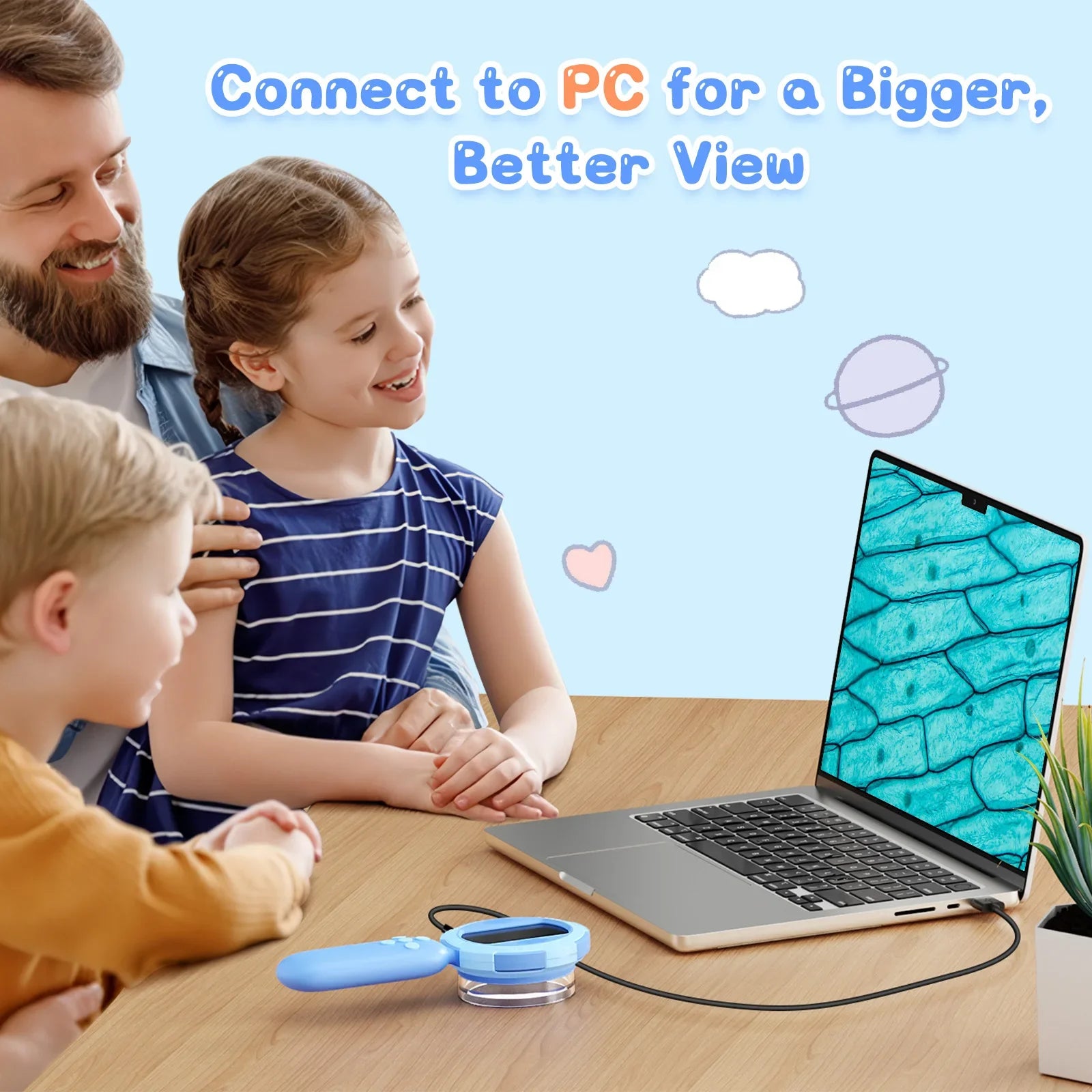 CowLost | product_id-kids-digital-handheld-microscope-1000x-with-2-inch-ips-screen-and-8-led-lights-mini-magnifier-gift |5