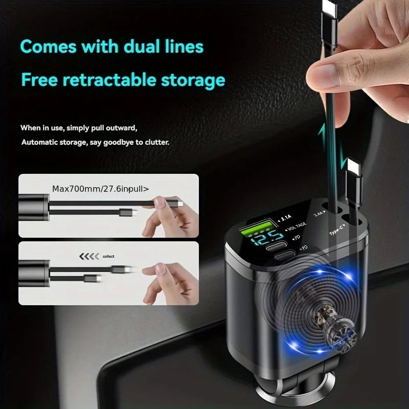 CowLost | product_id-one-to-five-vehicle-mobile-phone-charger-with-super-fast-charging-and-ambient-starry-light |9