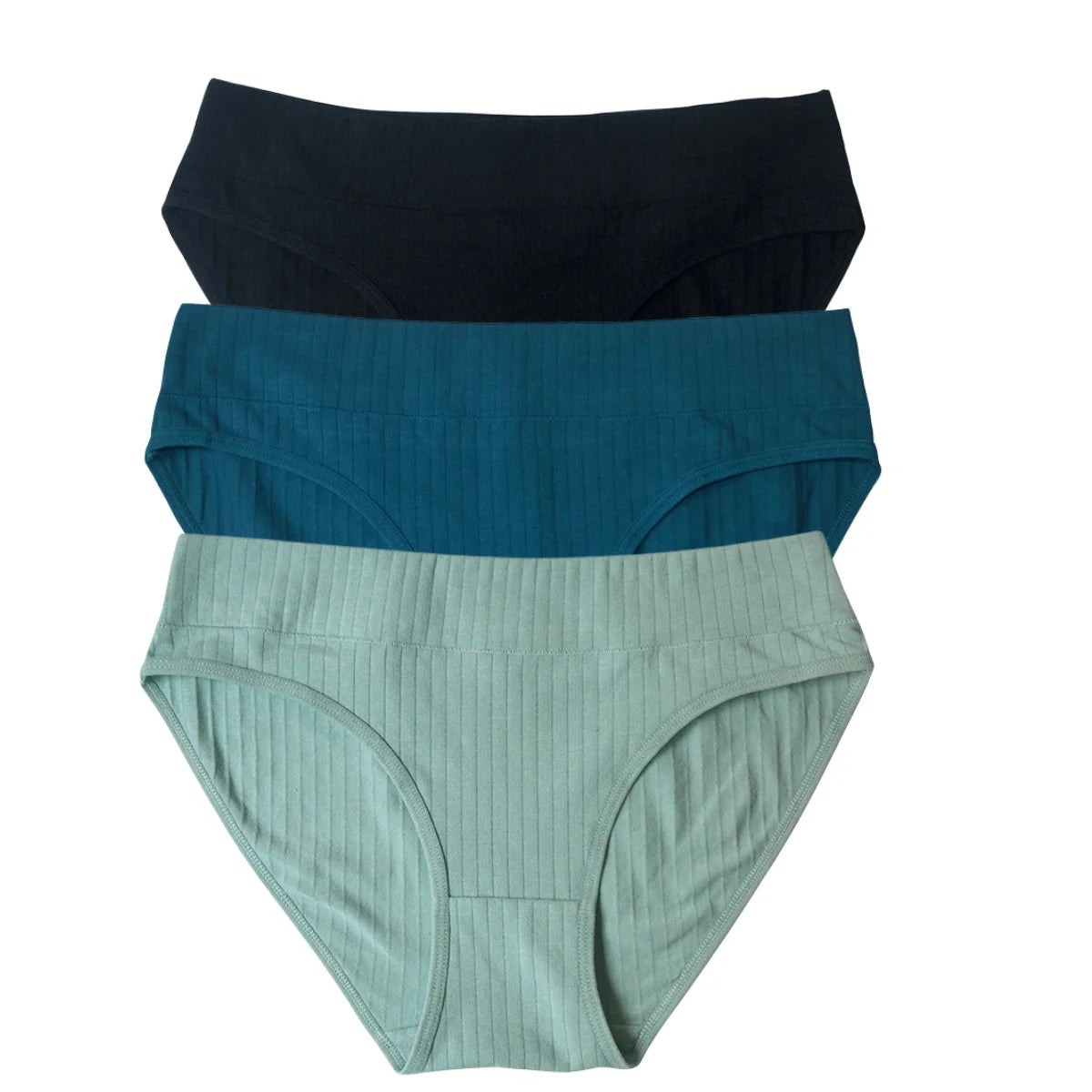 CowLost | product_id-3pcs-women-s-cotton-low-waist-solid-briefs-m-xl-breathable-comfortable-panties |23