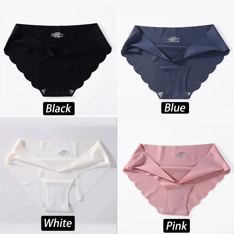 CowLost | activewear-pants-4pcs-seamless-silk-high-waist-briefs-for-women |31