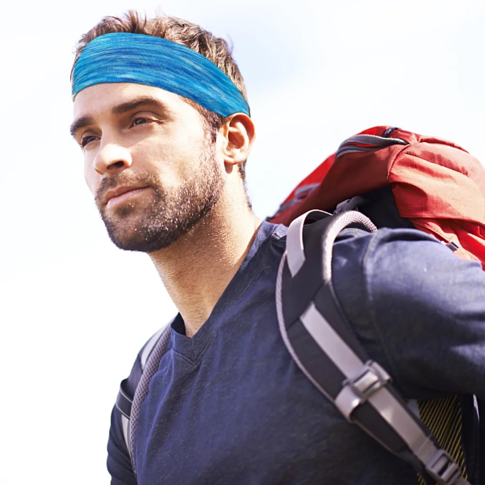 CowLost | 4-5pcs-sweatband-for-men-women-elastic-sport-hairbands |3