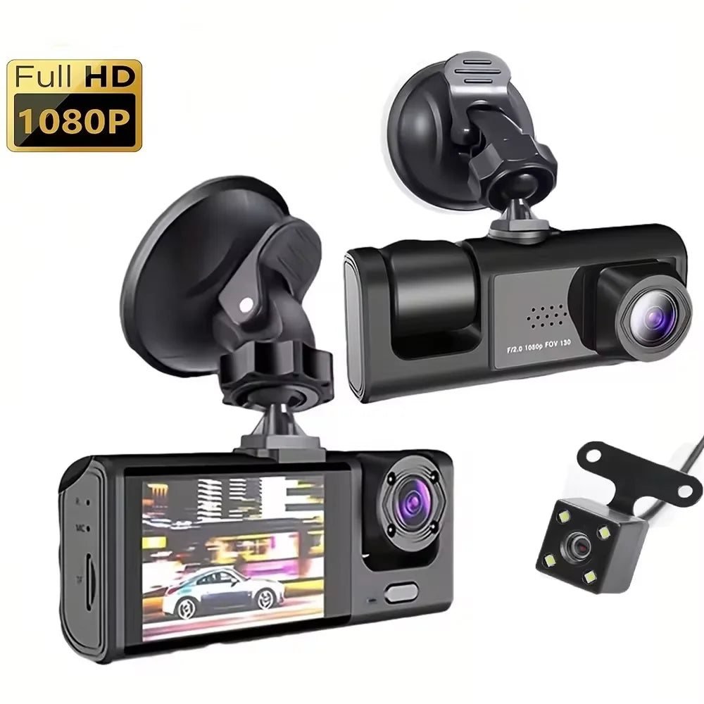 CowLost | product_id-baideluo-3-camera-1080p-dash-cam-with-ir-night-vision-2-ips-screen-loop-recording-dvr |20