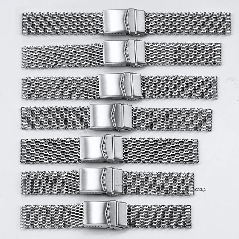 CowLost | product_id-stainless-steel-shark-mesh-watchband-for-seiko-18-22mm-adjustable-diving-buckle |4