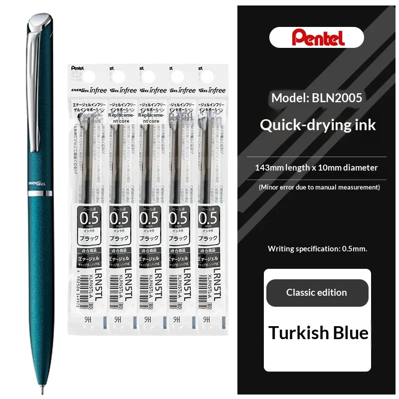 CowLost | product_id-pentel-bln2005-all-metal-gel-pen-low-center-gravity-assorted-colors-black-ink-rotary-signing-pen-for-meetings-and-planning |28