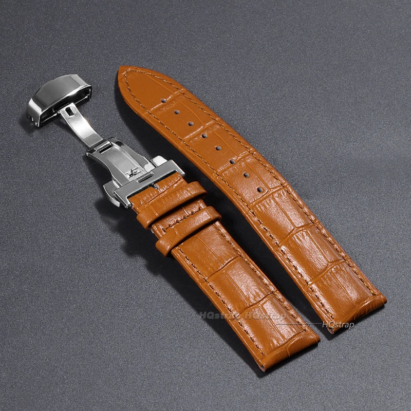 CowLost | product_id-genuine-calfskin-leather-watchband-14-24mm-folding-buckle-unisex-strap-for-business-watches |11