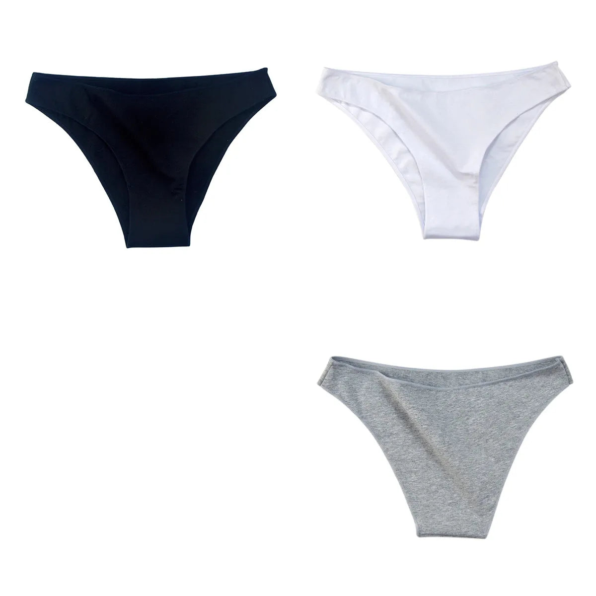 CowLost | product_id-3pcs-womens-soft-cotton-low-rise-high-cut-briefs-underwear |27