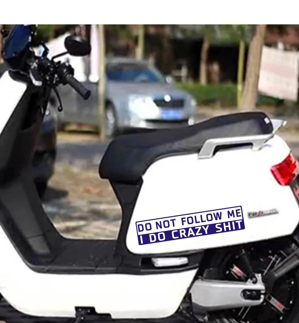 CowLost | product_id-reflective-vinyl-car-sticker-14x3cm-do-not-follow-me-funny-decal-wholesale |6