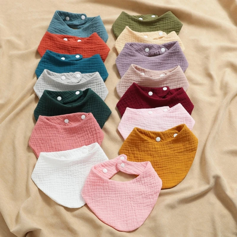 CowLost | 3pcs-5pcs-muslin-bibs-baby-face-towel-wash-cloth-drooling |1