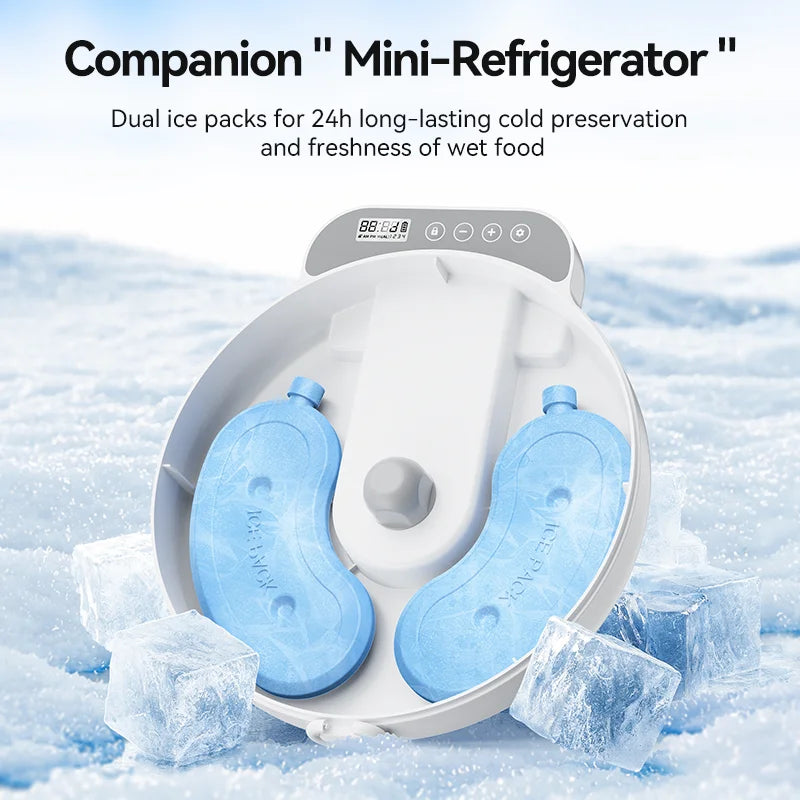 CowLost | cat-food-rojeco-wireless-automatic-cat-feeder-for-4-meals-wet-dry-food-dispenser |2