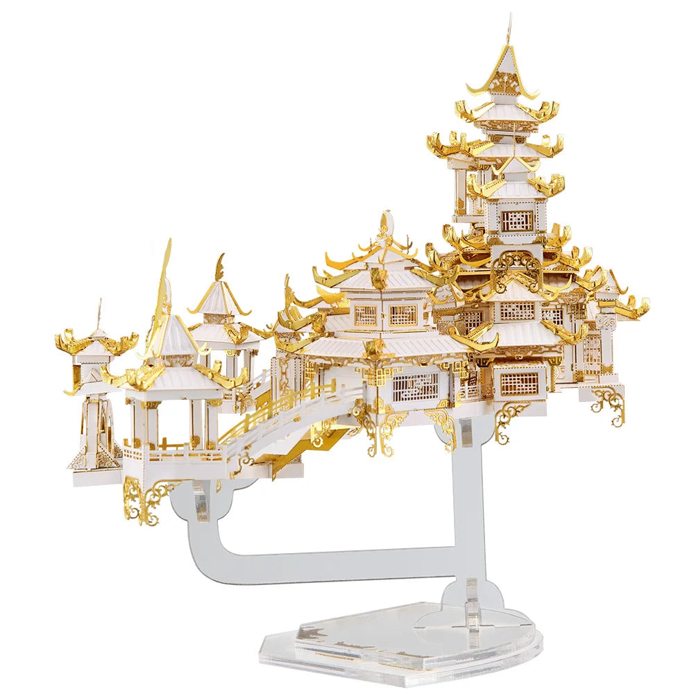 CowLost | fencing-barriers-piececool-3d-metal-puzzle-moon-palace-building-kit |9