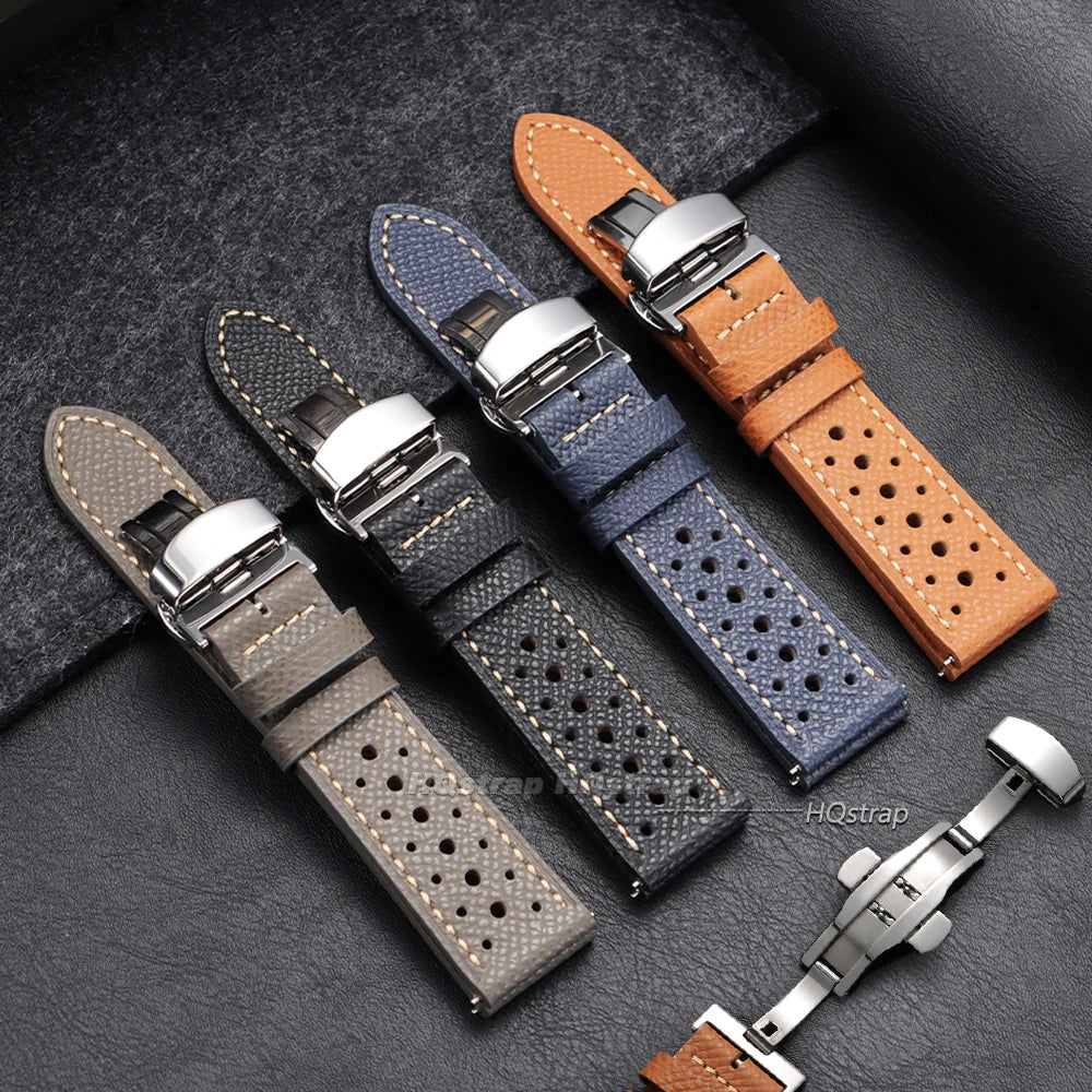 CowLost | product_id-vintage-handmade-leather-watch-strap-18-22mm-quick-release-gray-black-brown-blue |8