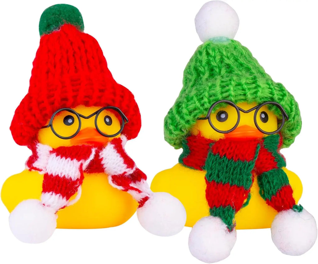 CowLost | product_id-2-pack-car-rubber-ducks-dashboard-decorations-with-mini-beanie-hats-scarves-and-sunglasses |16