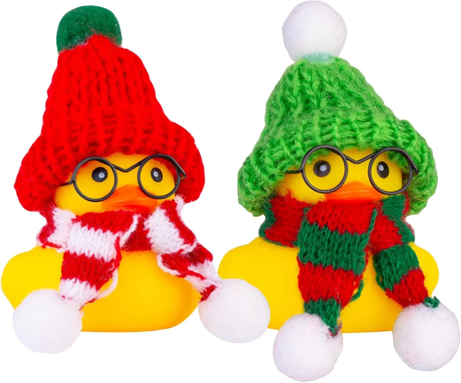 CowLost | product_id-2-pack-car-rubber-ducks-dashboard-decorations-with-mini-beanie-hats-scarves-and-sunglasses |16