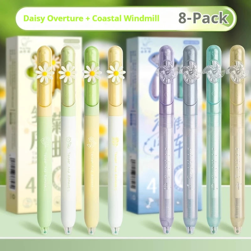 CowLost | product_id-4-pack-kawaii-retractable-gel-pens-0-5mm-fast-drying-spinning-twist-pen-for-school-journaling |22