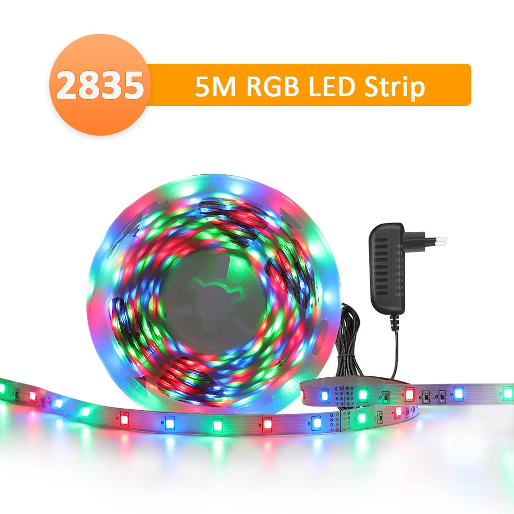 12V 5050 RGB LED Strip Light with APP & Remote, DIY Color Change, Music Sync, Timer
