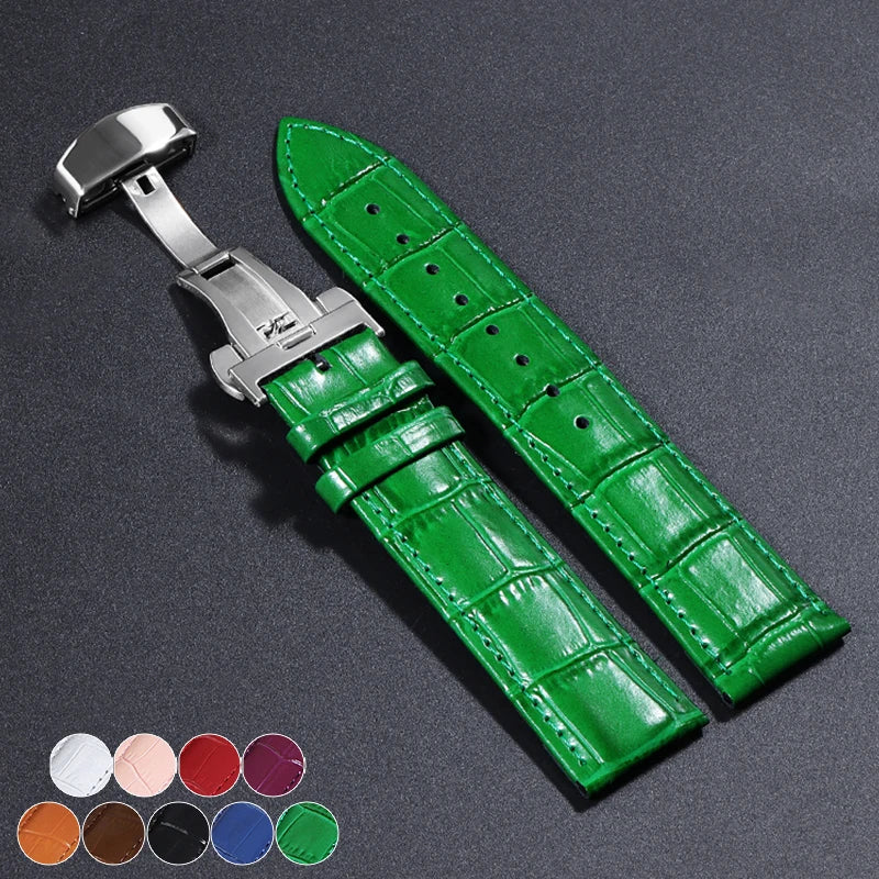 CowLost | product_id-genuine-calfskin-leather-watchband-14-24mm-folding-buckle-unisex-strap-for-business-watches |1