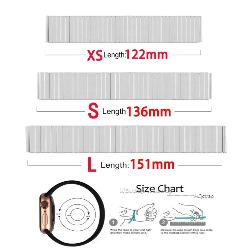 Elastic Stainless Steel Watch Band 14-22mm Metal Expansion Stretch Strap Wristband
