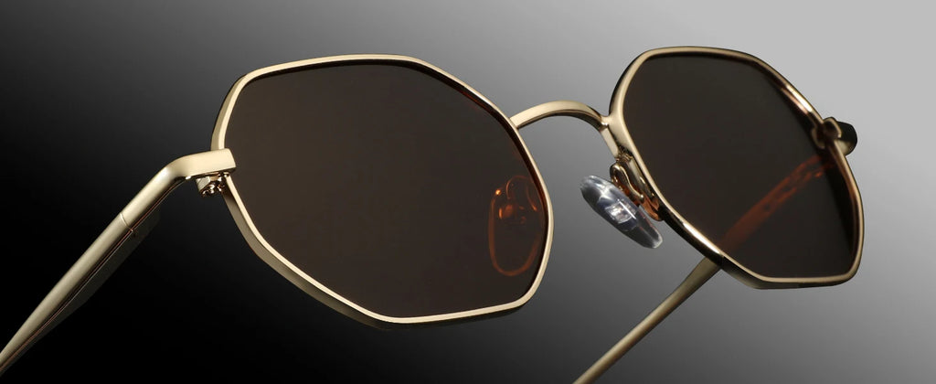 CowLost | zenottic-retro-small-polygon-polarized-sunglasses-women-metal-uv400 |15