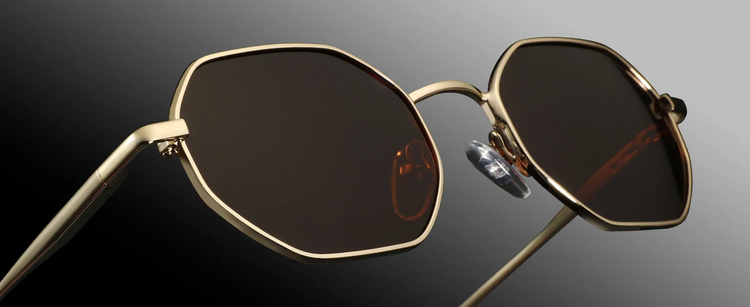 CowLost | zenottic-retro-small-polygon-polarized-sunglasses-women-metal-uv400 |15