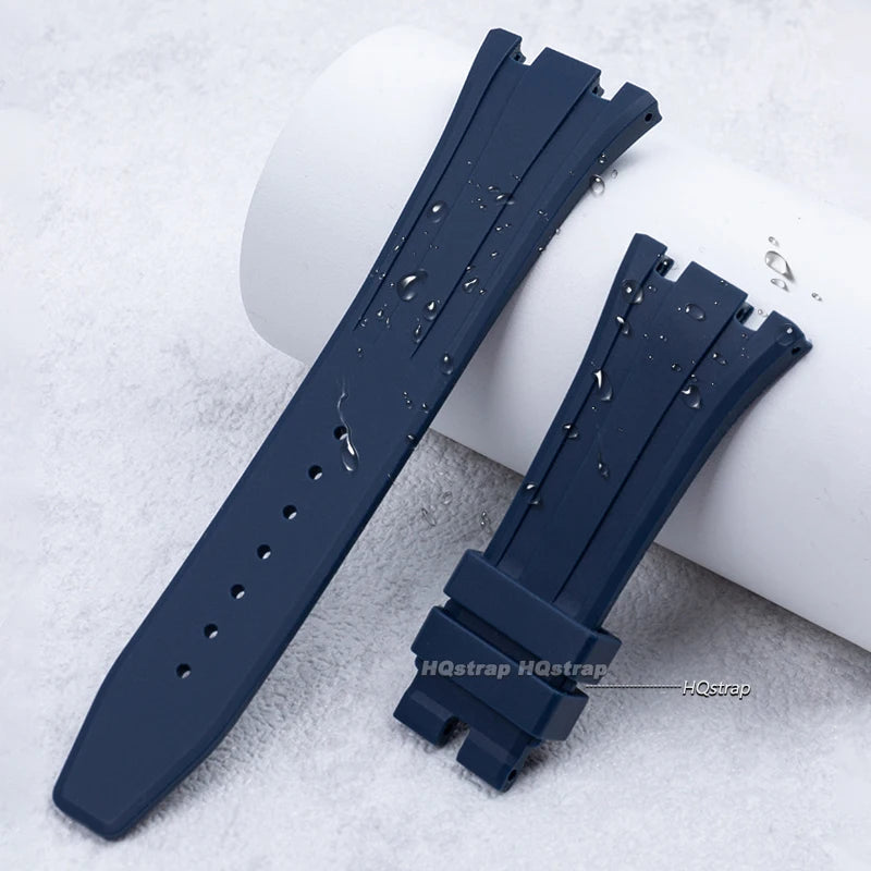 CowLost | product_id-26-27mm-waterproof-soft-silicone-strap-with-link-pin-for-ap-royal-oak-ga2100-ga-2110-replacement-watchband |2