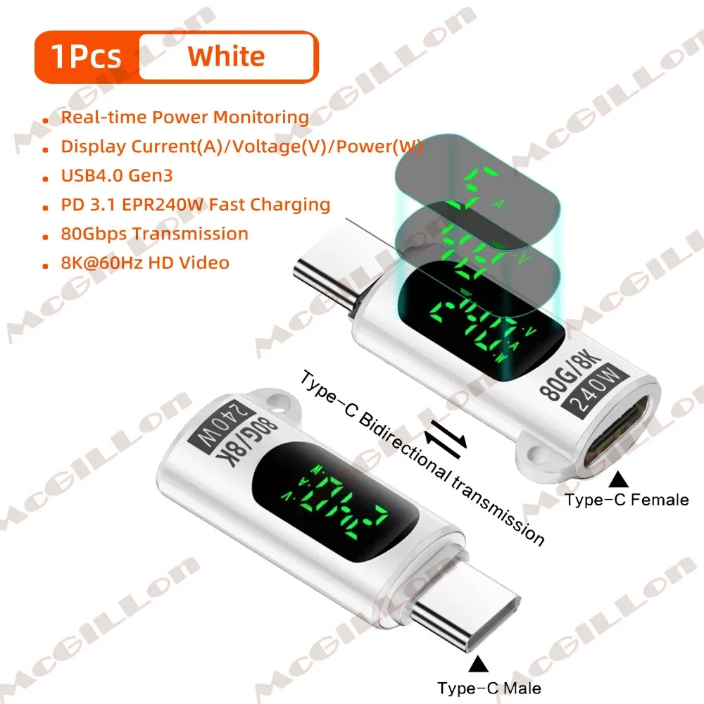 CowLost | product_id-usb-4-0-80gbps-pd-240w-type-c-to-type-c-digital-display-adapter-fast-charger-for-iphone-16-samsung-laptops |15