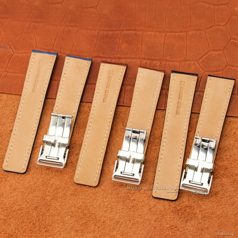 CowLost | bracelets-product_id-22mm-24mm-genuine-leather-cowhide-watchband-for-breitling-with-metal-folding-buckle |13