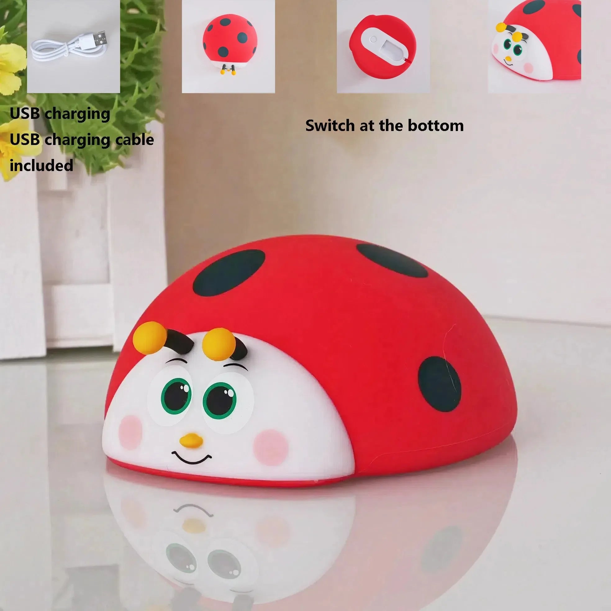 CowLost | product_id-kfvc-rechargeable-silicone-ladybug-touch-control-night-light-for-nursery-baby-child |10