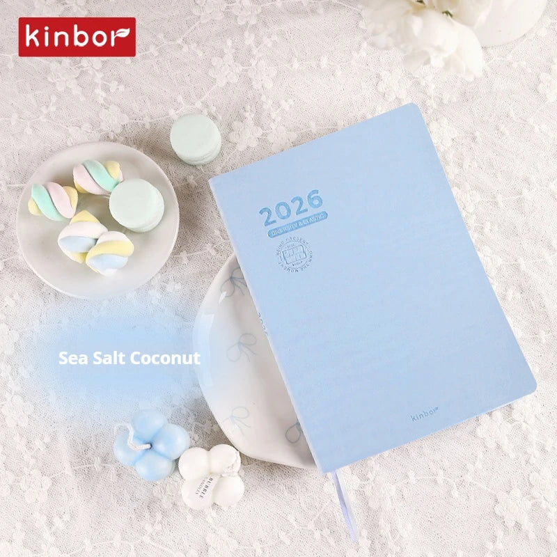 CowLost | kinbor-full-series-2026-a5-planner-daily-book-a6-annual-52g-tomoe-river-paper-journals-notepads-pure-colors-timeline-eight-grid-1 |43