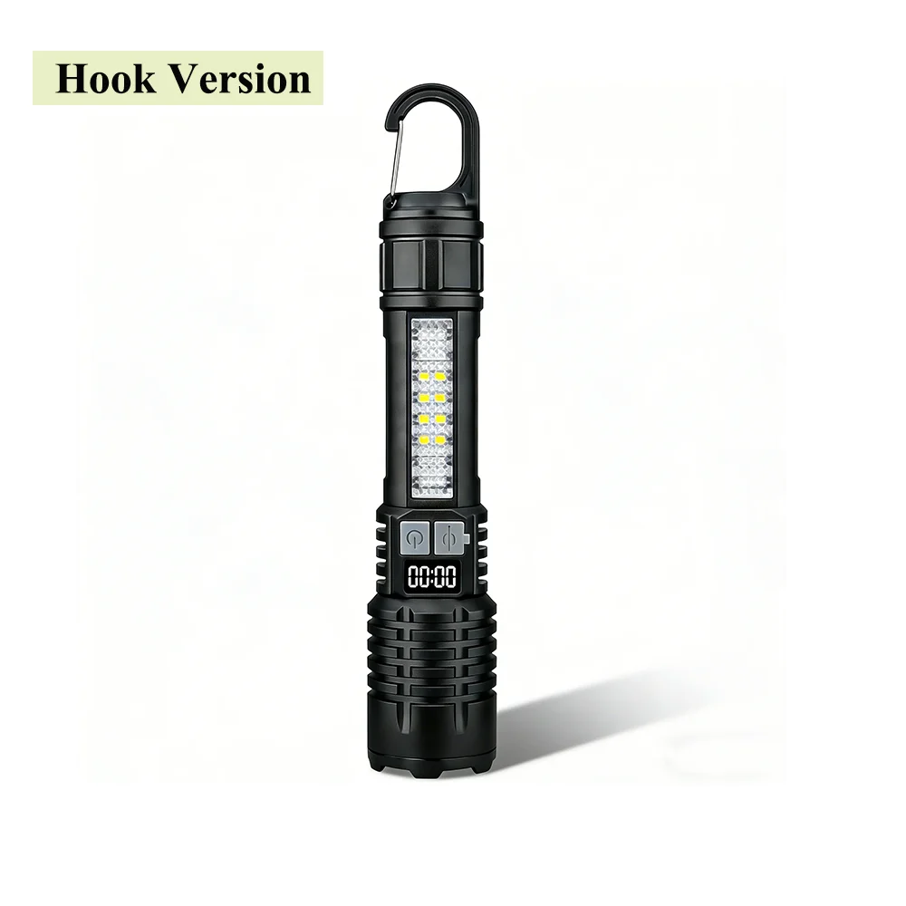 CowLost | product_id-kfvc-portable-rechargeable-type-c-led-flashlight-with-cob-side-light-for-camping |29