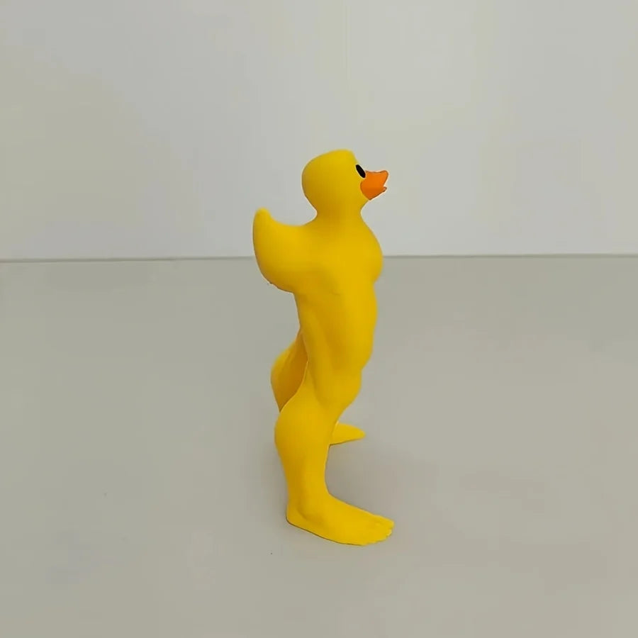 CowLost | product_id-yellow-duck-muscle-leg-ornament-s-size-funny-home-car-decor-gift |10