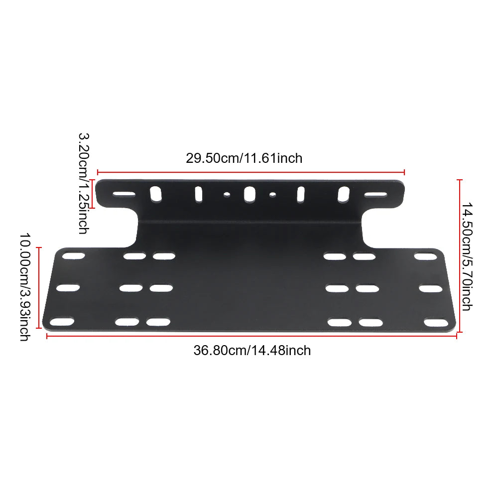 CowLost | product_id-front-bumper-license-plate-mount-bracket-with-led-work-light-bar |2